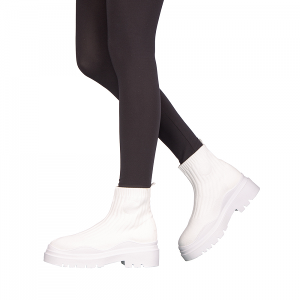 Γυναικεία αθλητικά παπούτσια Triza λευκά, 4 - Kalapod.gr